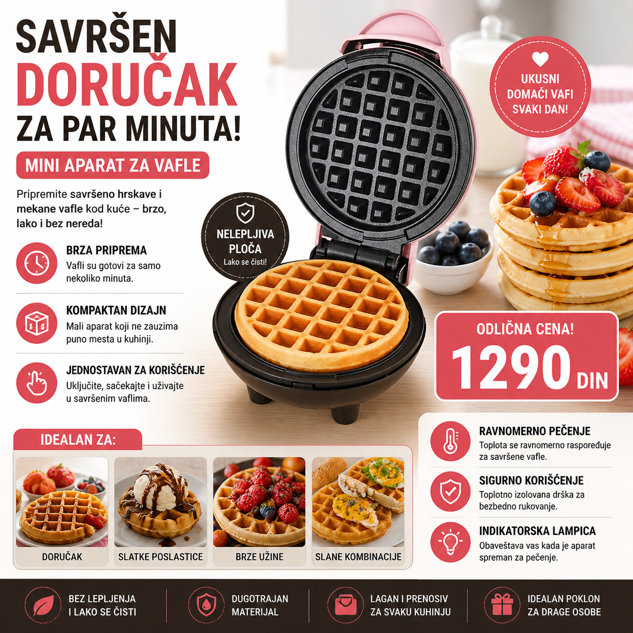 Mini aparat za vafle