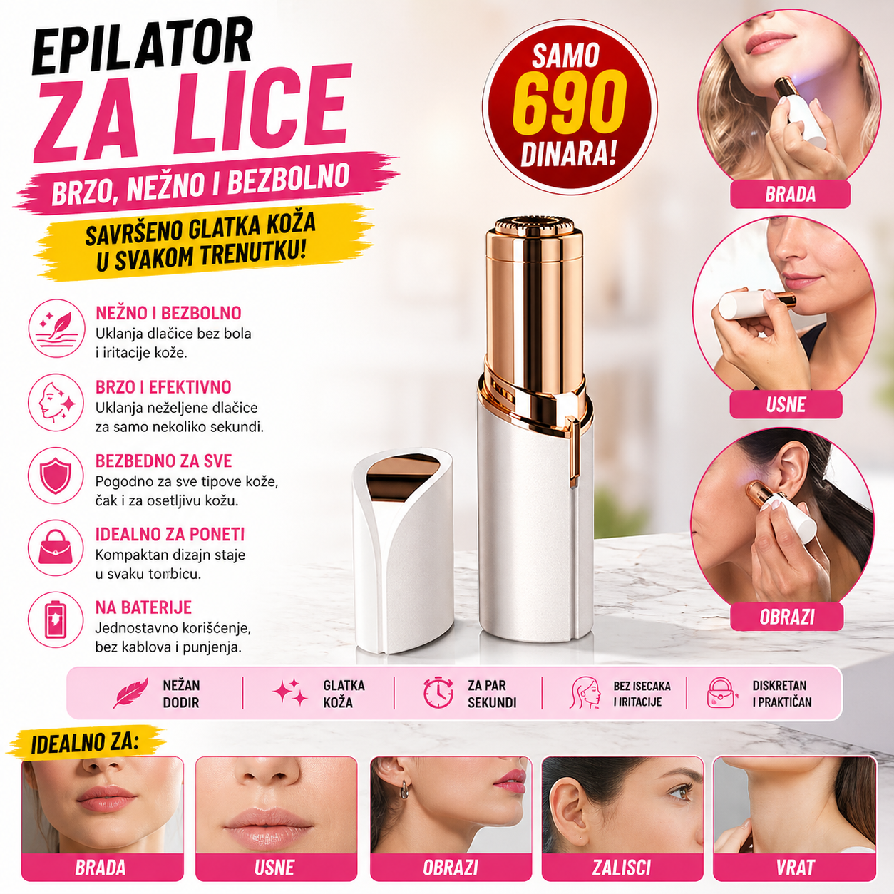 Epilator za lice
