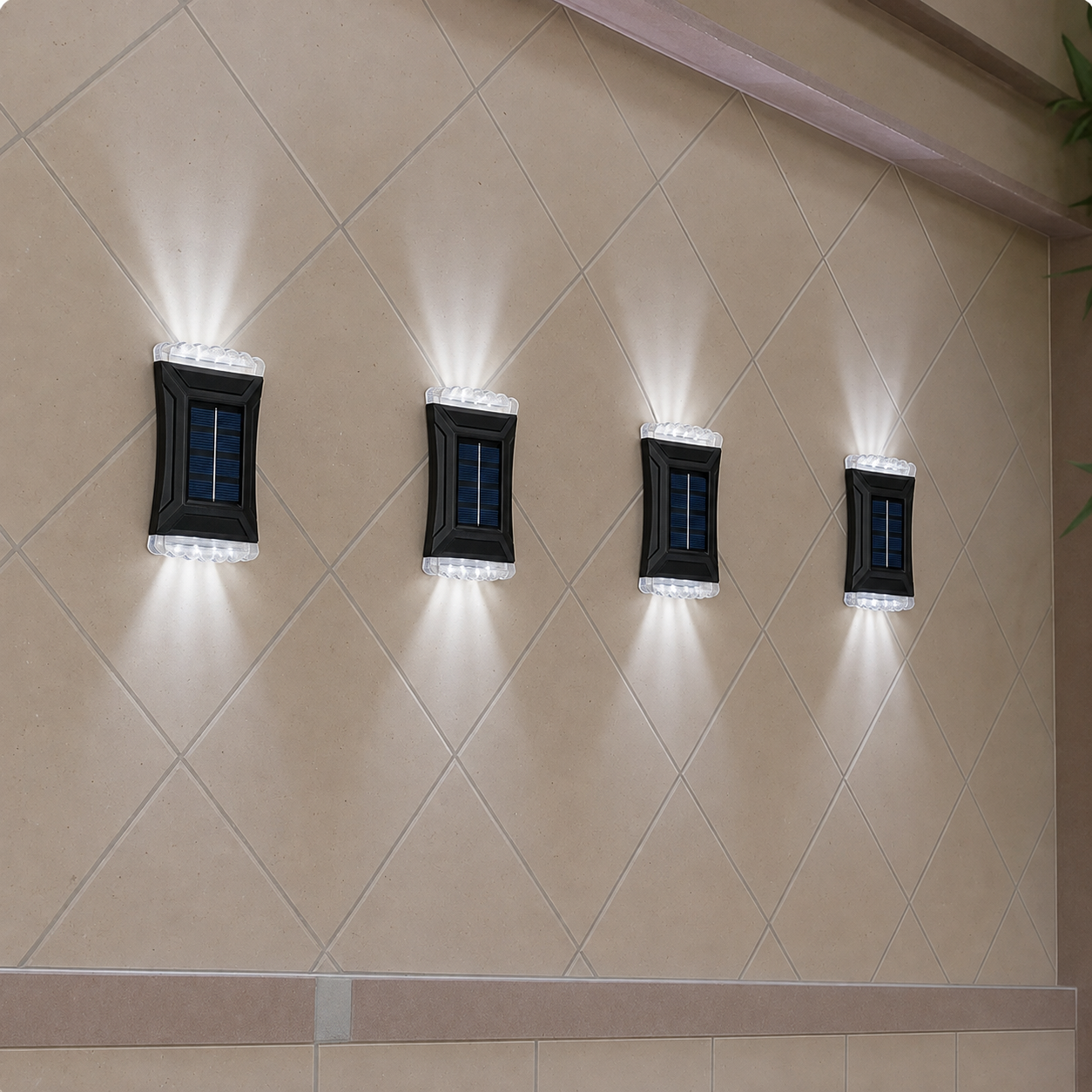 Elegantne Solarne Zidne Lampe - 4 komada