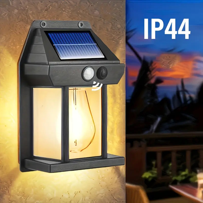Retro solarna zidna lampa