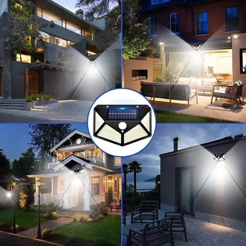LED Solarni Reflektor 100 dioda