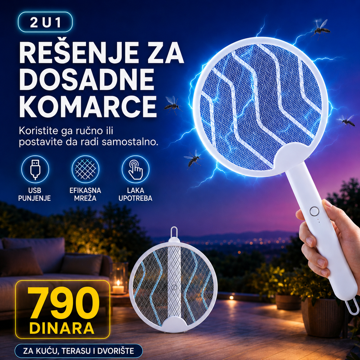 Električni reket protiv komaraca