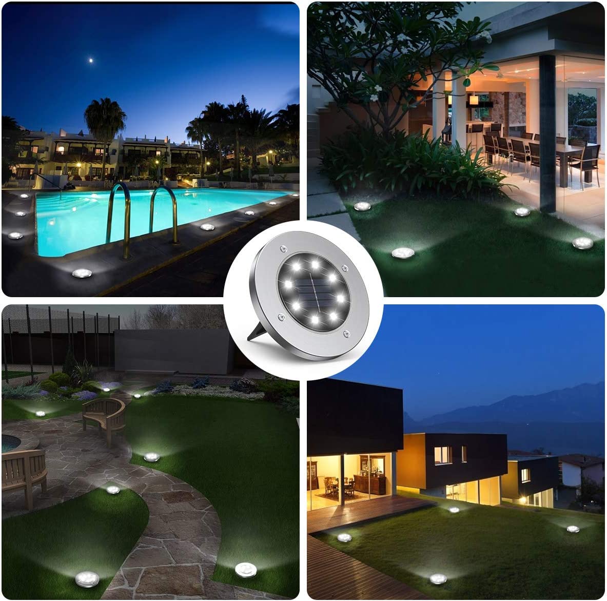 Disk Solarne Lampe - 4 komada