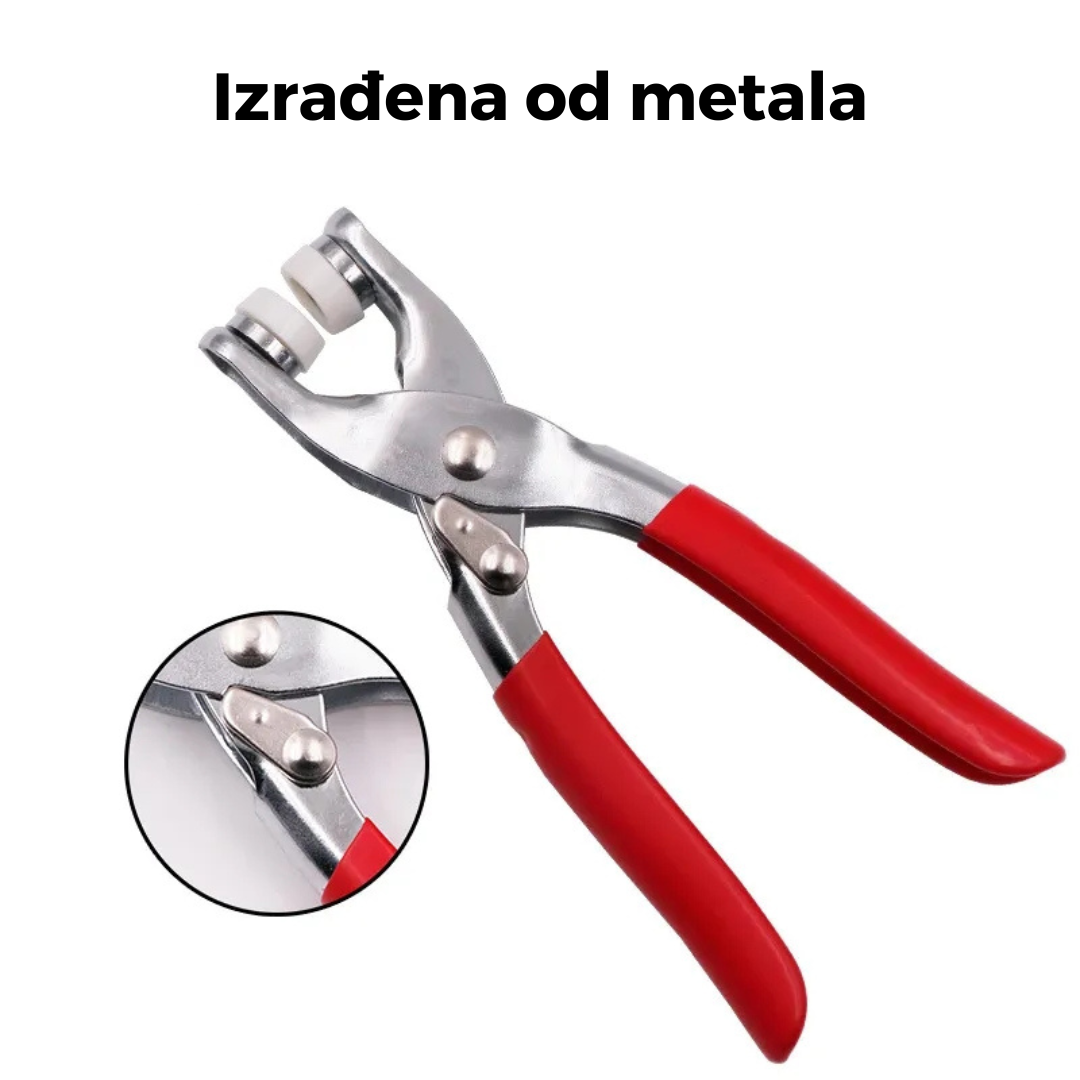 Set metalnih klešta i 100 drikera