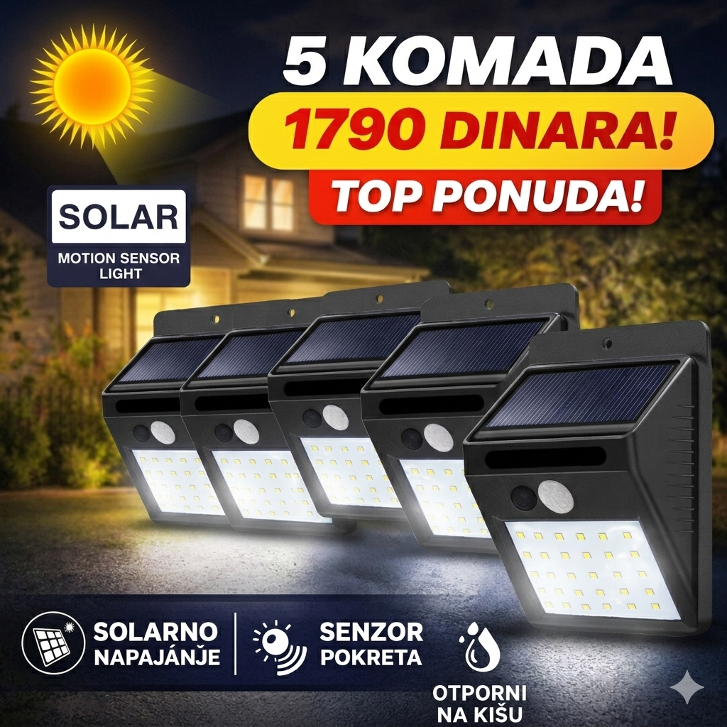 LED Solarni Reflektor dioda - 5 komada