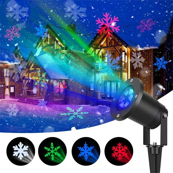 Novogodišnji projektor sa motivima pahulja