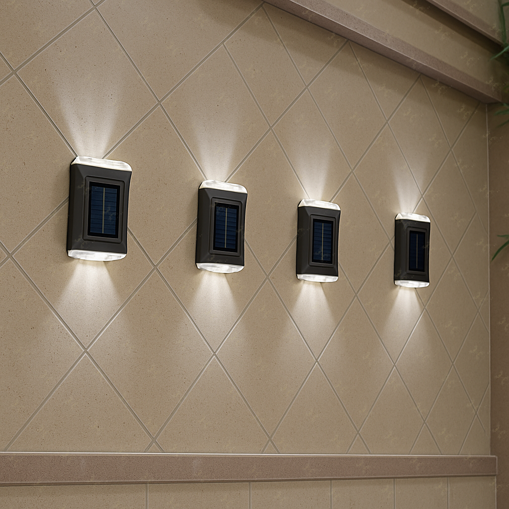 Elegantne Solarne Zidne Lampe - 4 komada